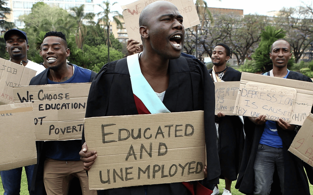 people striking for jobs